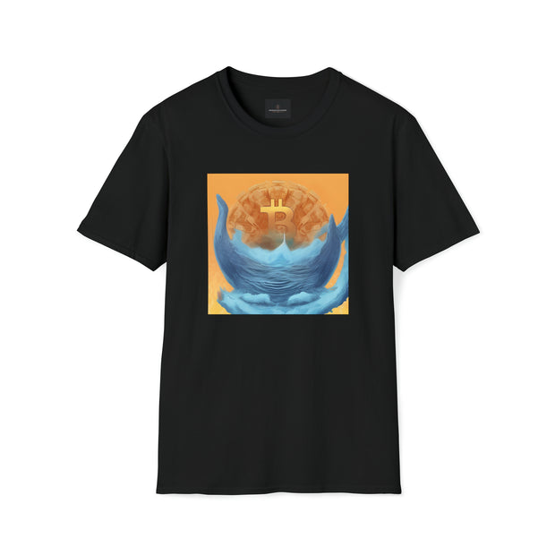 Bitcoin Rising Unisex Softstyle T-Shirt