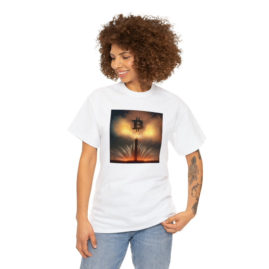 Bitcoin Fireworks Celebration Tee