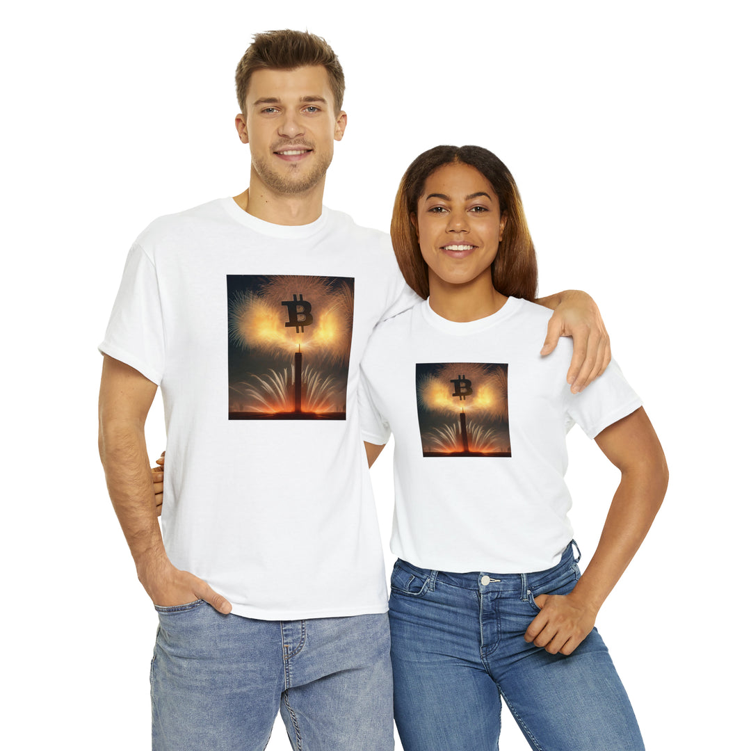 Bitcoin Fireworks Celebration Tee