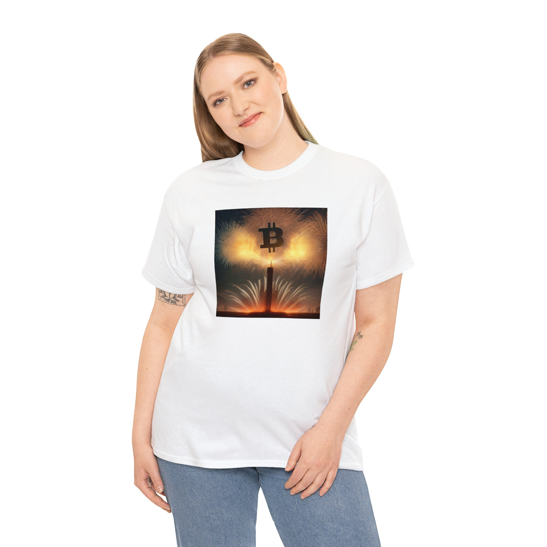 Bitcoin Fireworks Celebration Tee