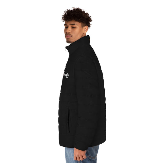 The Bitcoin App Men's Puffer Jacket (Black)