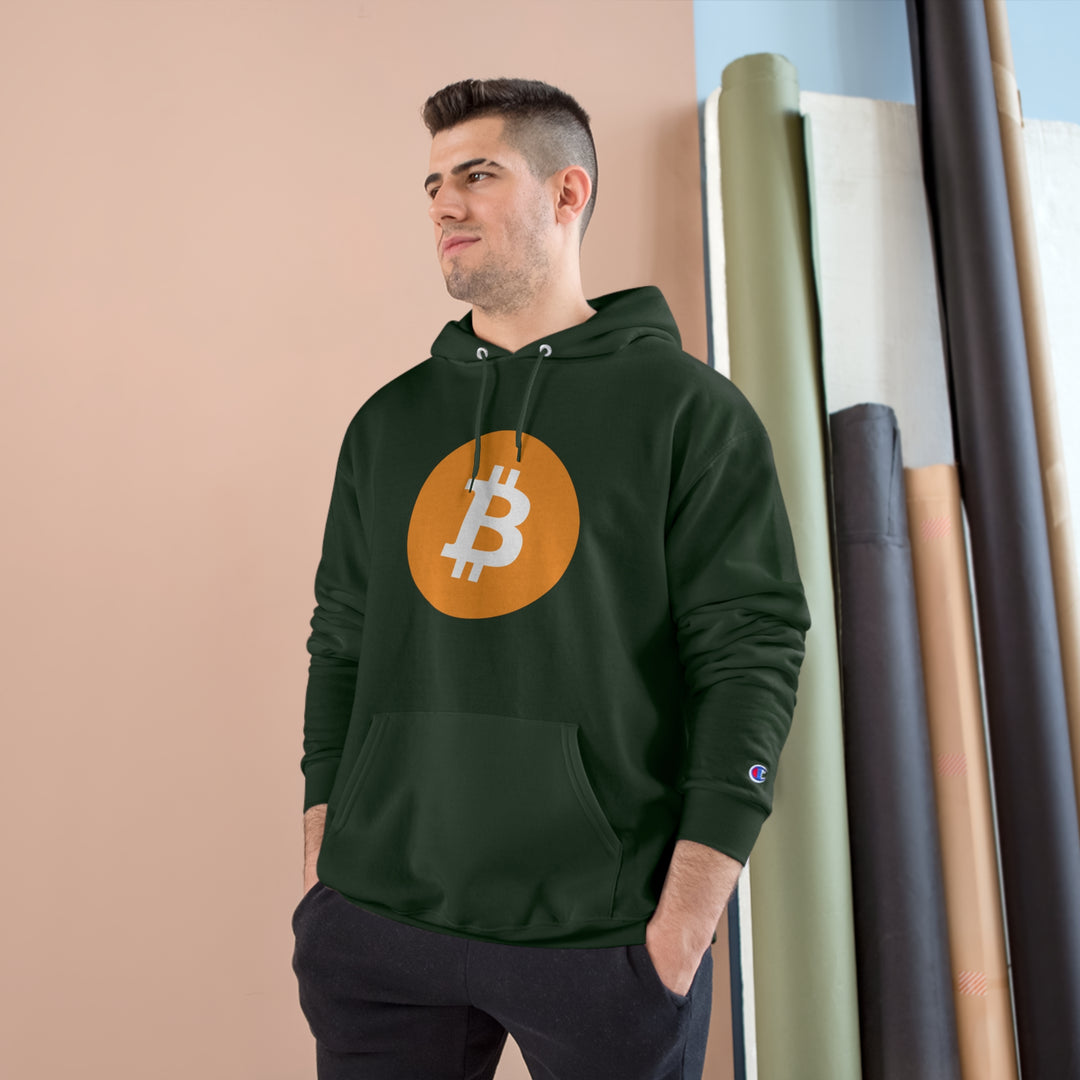 Bitcoin Logo Champion Hoodie
