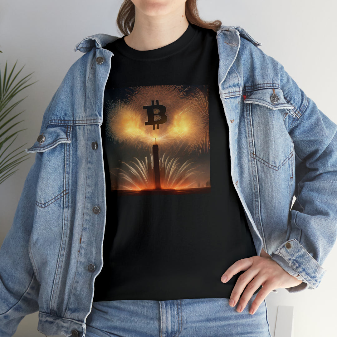 Bitcoin Fireworks Celebration Tee