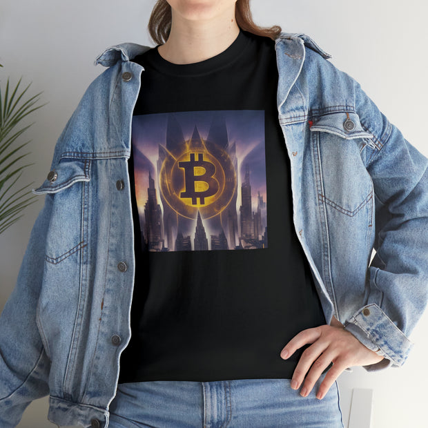 Bitcoin Signal Over Gotham Tee