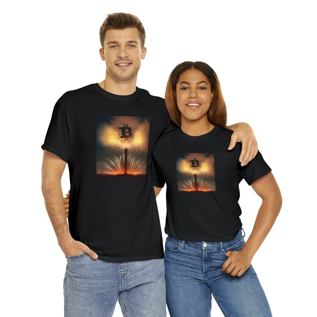 Bitcoin Fireworks Celebration Tee