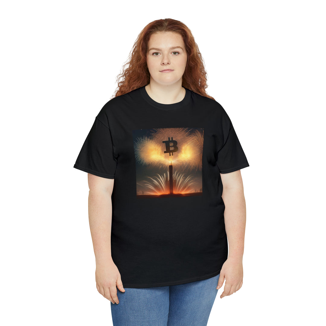 Bitcoin Fireworks Celebration Tee