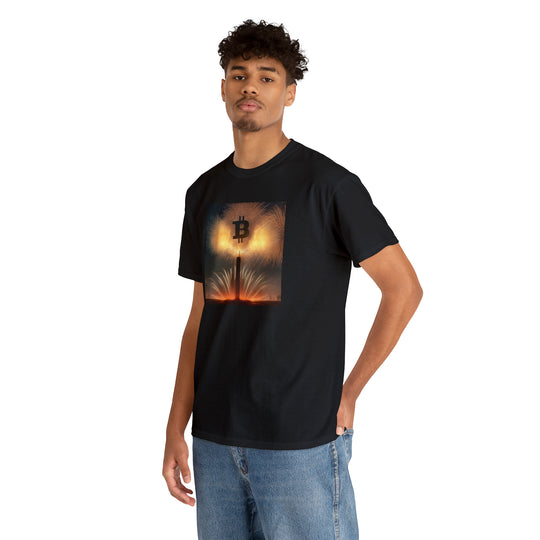 Bitcoin Fireworks Celebration Tee