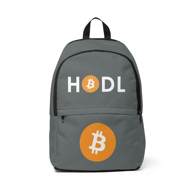 Bitcoin Unisex Fabric Backpack (Gray)