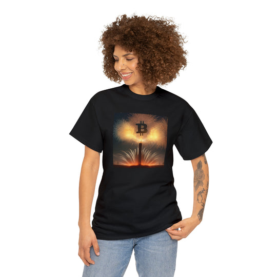 Bitcoin Fireworks Celebration Tee