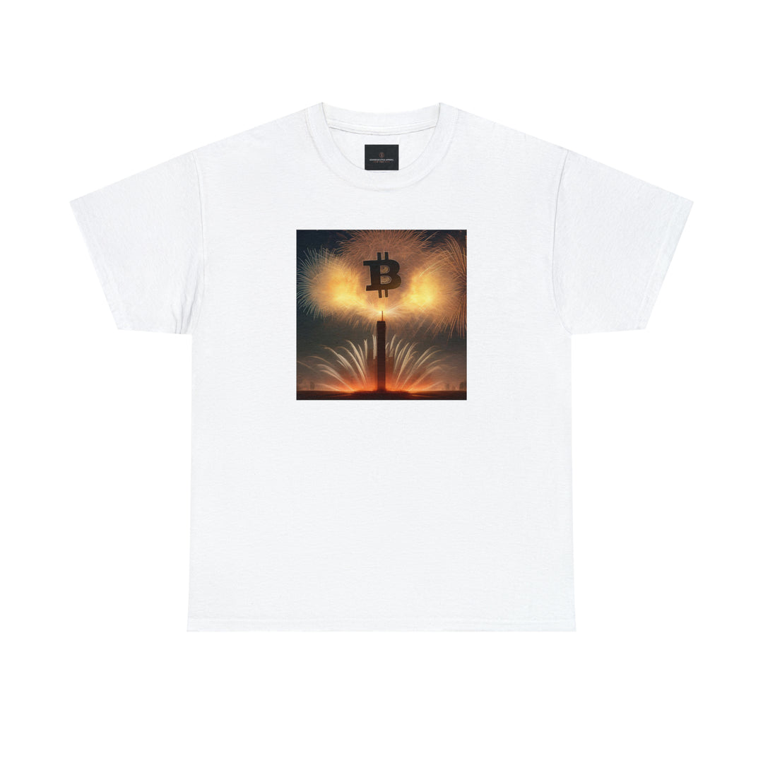 Bitcoin Fireworks Celebration Tee