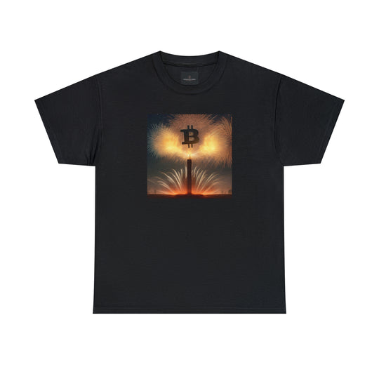 Bitcoin Fireworks Celebration Tee