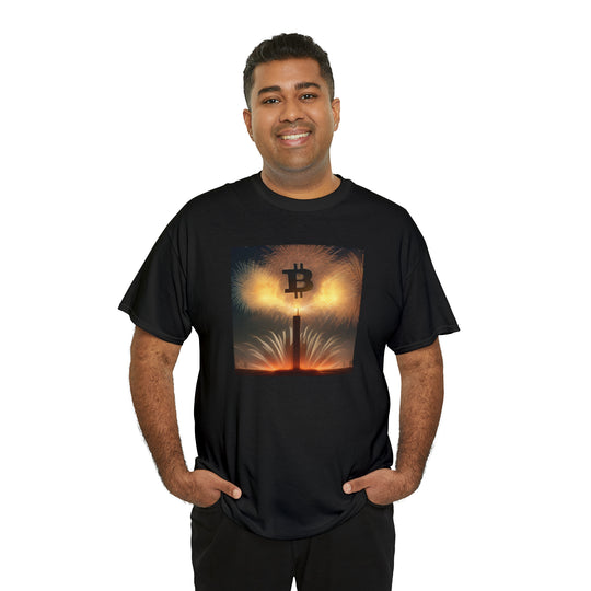 Bitcoin Fireworks Celebration Tee