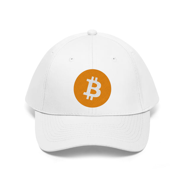 Bitcoin Logo Unisex Twill Hat