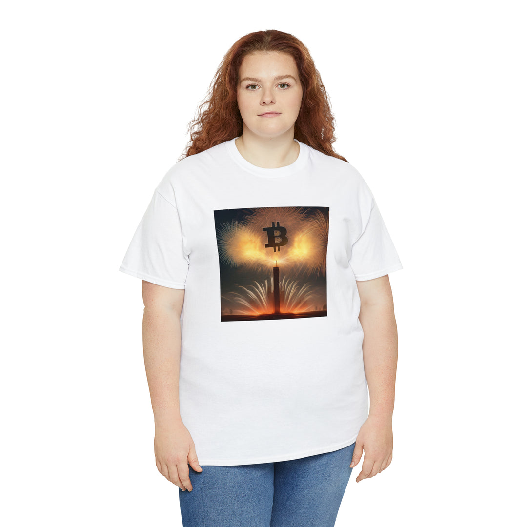 Bitcoin Fireworks Celebration Tee