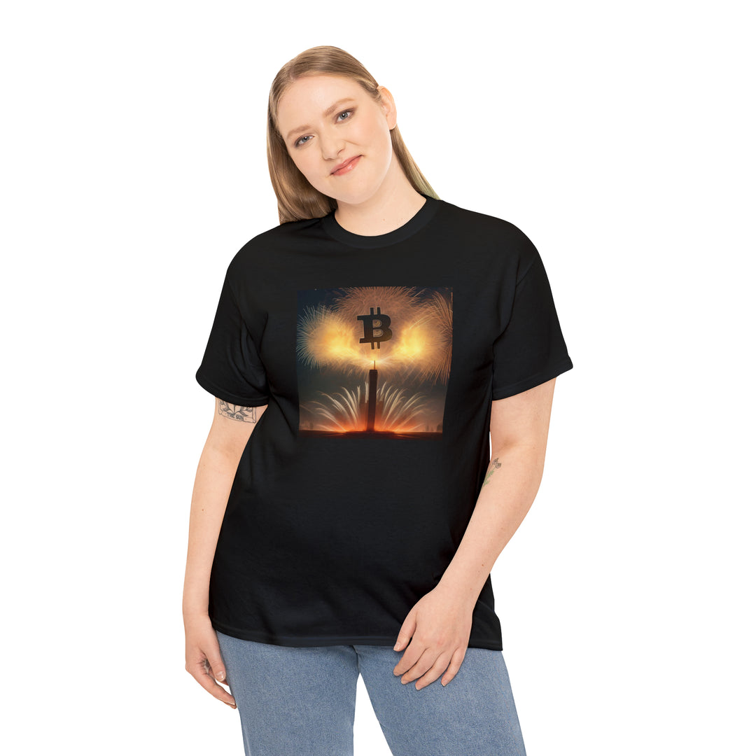 Bitcoin Fireworks Celebration Tee