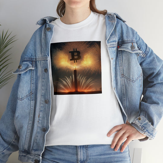 Bitcoin Fireworks Celebration Tee